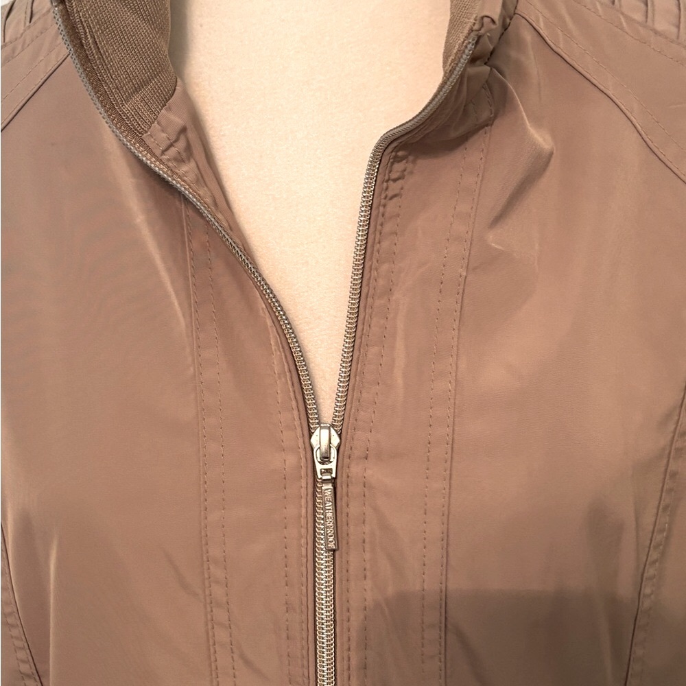 WEATHERPROOF Tan Zip Front Jacket Size Large - Picture 2 of 10